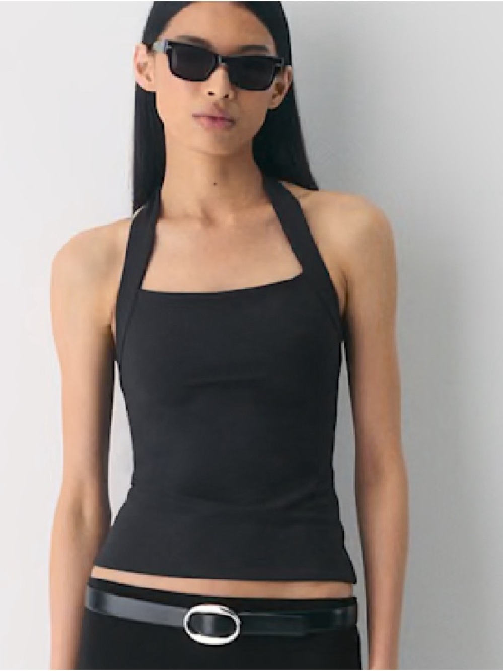 *SAGE Aritzia Halter Square Neck Tank Top
